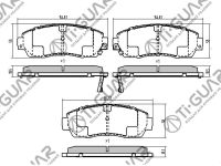 Тормозные колодки TG-743/PN8802* Ti·GUAR