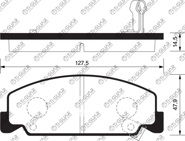 Тормозные колодки TG-0091/PN0091* Ti·GUAR Тормозные колодки TG-0091/PN0091* Ti·GUAR