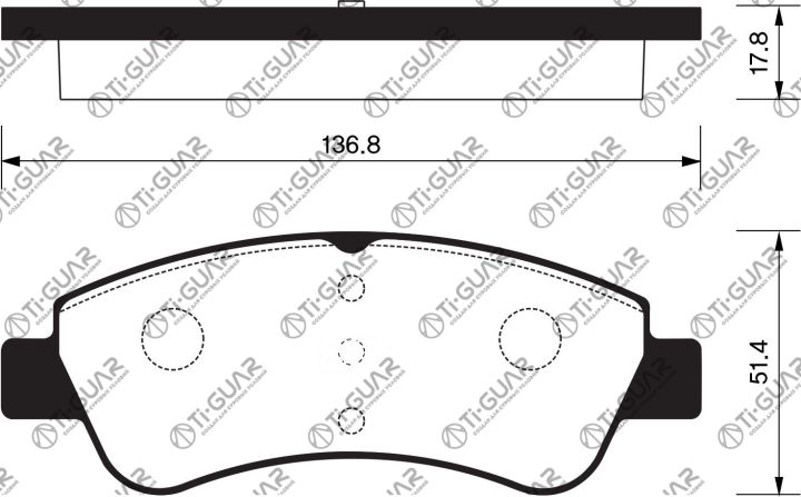 Тормозные колодки TG-1475/PN0475W* Ti·GUAR Тормозные колодки TG-1475/PN0475W* Ti·GUAR